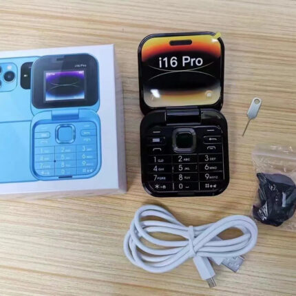 Mini Mobilni Telefon na Preklop i16 Pro – Dual SIM, Kompaktan Dizajn - slika 2