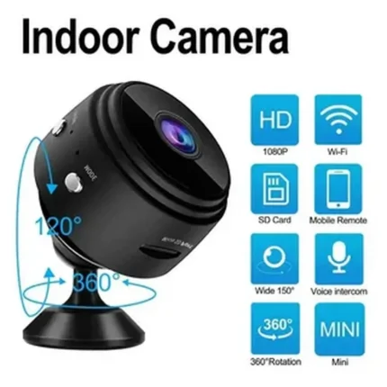 Mini WiFi Kamera A7 1080P – Diskretna Sigurnosna Kamera za Dom i Auto