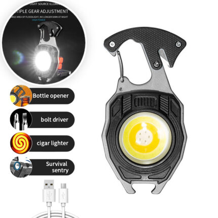 Multifunkcionalni Privezak Alat sa COB Lampom i Upaljalem