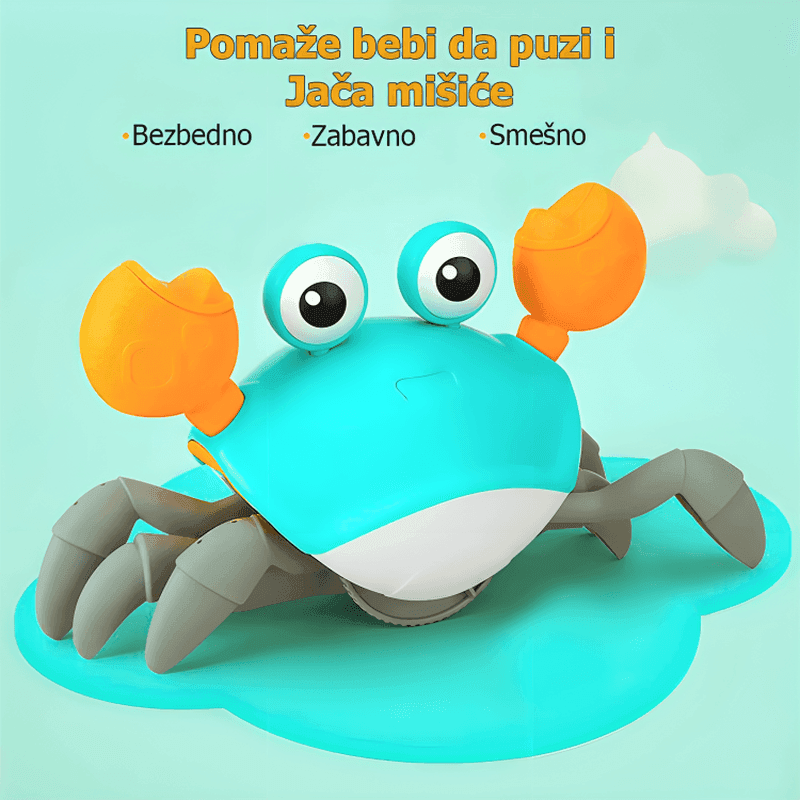 muzička igračka kraba za decu — detalji