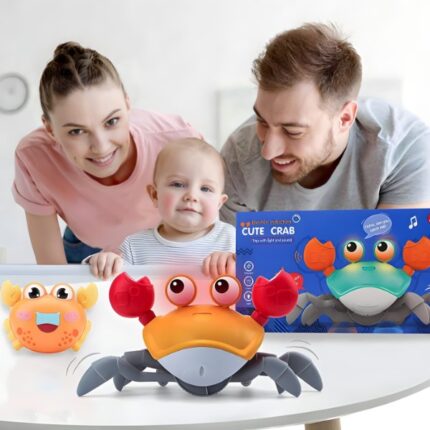 Muzička kraba sa senzorom pokreta za decu — interaktivna igračka na baterije - slika 2