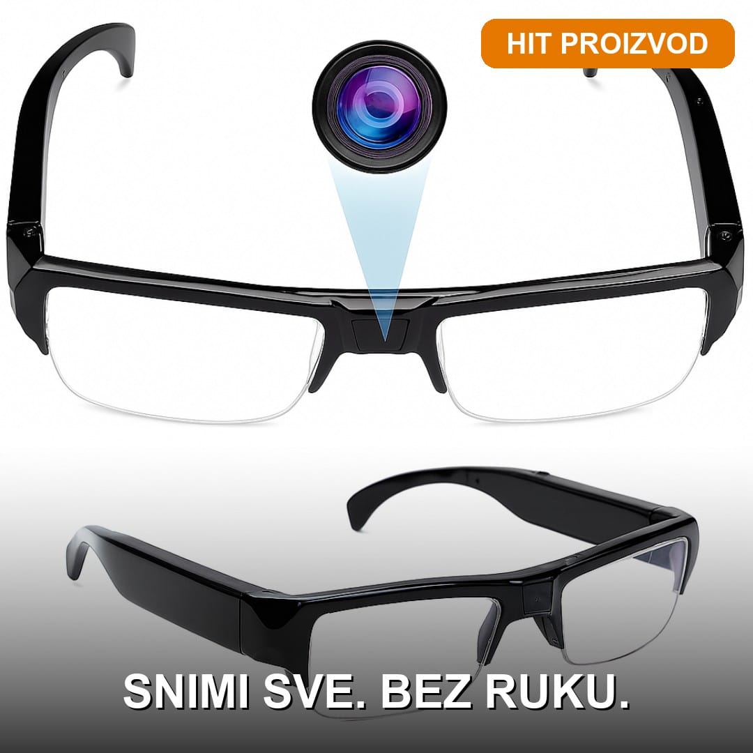 Naocare sa kamerom Full HD za snimanje slobodnih ruku Naocare sa kamerom Full HD za snimanje slobodnih ruku