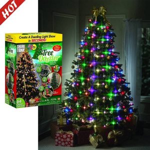 Tree Dazzler Novogodišnje Sijalice za Jelku – 64 LED, 8 Nizova - slika 2