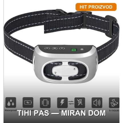 Ogrlica za pse protiv lajanja — Vodootporna sa automatskom korekcijom