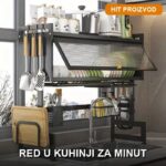Pametni Organizator za Sudoperu i Radnu Površinu - Višefunkcionalni Kuhinjski Organizator - u upotrebi