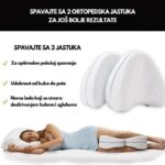 Ortopedski jastuk za kolena od memorijske pene — smanjuje pritisak na kičmu, kukove i kolena - slika 4
