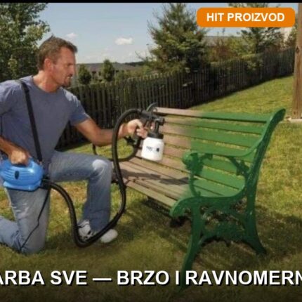 Električni pištolj za farbanje 650W sa bockom 800ml
