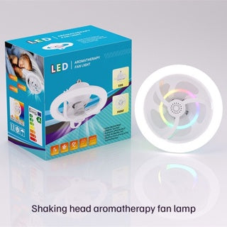 Plafonski Ventilator sa LED Svetlom i Daljinskim Upravljačem – Grlo E27 - slika 2