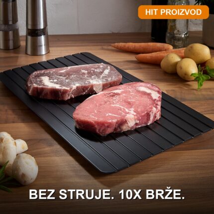 Aluminijumska ploča za brzo odmrzavanje mesa 35.5 x 20.5 cm