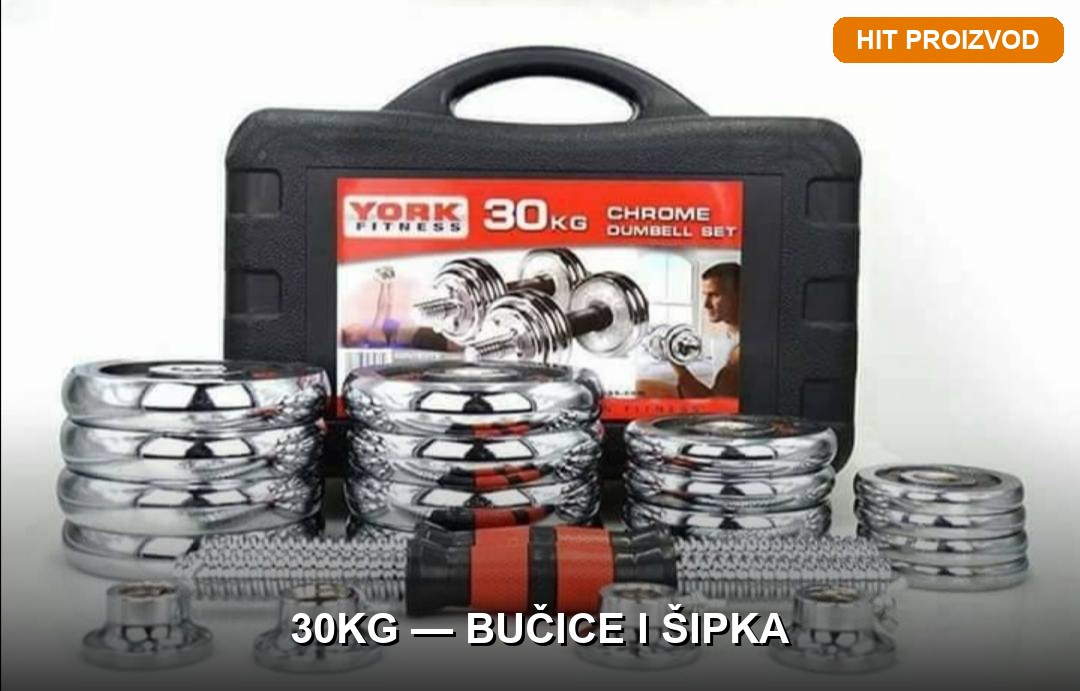 podesive-bucice-30kg-sa-sipkom-za-spajanje-glavna.jpg Podesive bučice 30kg sa šipkom za spajanje — komplet za kućni trening