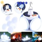 Prenosiva Solarna Lampa – Sklopiva LED Lampa za Baštu i Kampovanje - u upotrebi