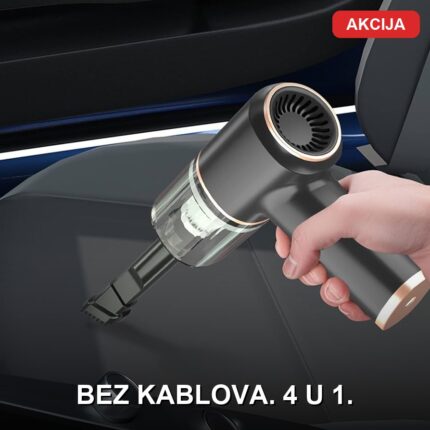 Prenosivi Auto Usisivač 4u1 – Bežični usisivač za auto i dom