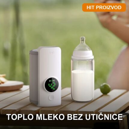 Prenosivi grejač za bebine flašice sa regulacijom temperature i baterijom 6000 mAh
