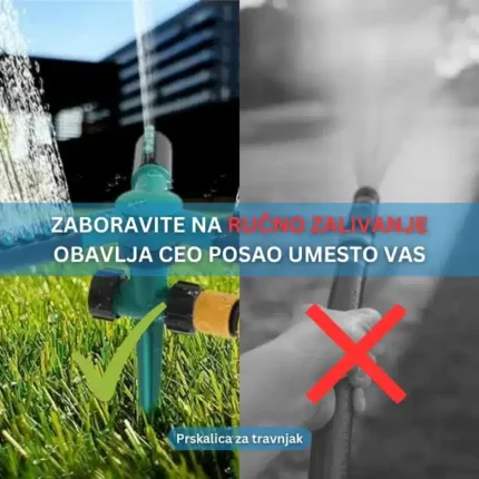 Prskalica za Travnjak sa 360° Rotacijom i 12 Mlaznica - slika 2