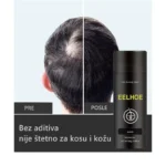Puder za Gušću Kosu sa Keratinskim Mikrovlaknima – Crna i Tamno Braon - prednja strana