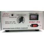 Punjač Akumulatora HYKC-20A – Univerzalni 6V/12V sa Ampermetrom - prednja strana