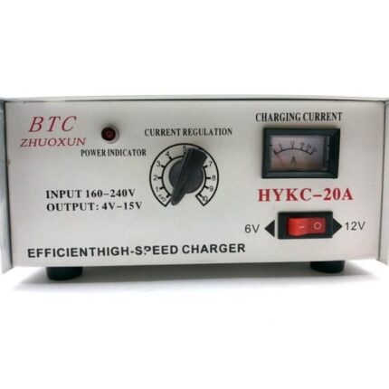 Punjač Akumulatora HYKC-20A – Univerzalni 6V/12V sa Ampermetrom
