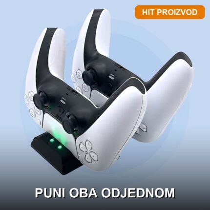 Punjač za PS5 Kontrolere — Dual Charging Dock sa USB Type-C