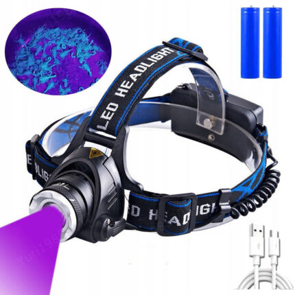 Punjiva Naglavna Lampa Sa UV Svetlom, Zumom i IPX68 Zaštitom - slika 2