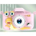 Puž dečiji digitalni fotoaparat – roze kamera za male fotografe