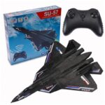 RC Avion SU-57 – Borbeni Model sa Žiroskopom i Punjivom Baterijom - prednja strana