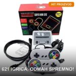 Retro konzola sa HDMI izlazom i 621 ugrađenom igricom — 2 kontrolera u setu