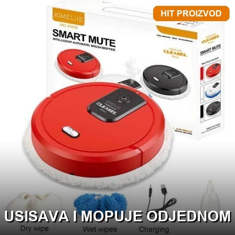 robot usisivač 2 u 1 — prednja strana