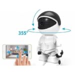 Robot WiFi Kamera za Kuću — HD Noćni Vid, Detekcija Pokreta, Dvosmerni Zvuk - slika 2