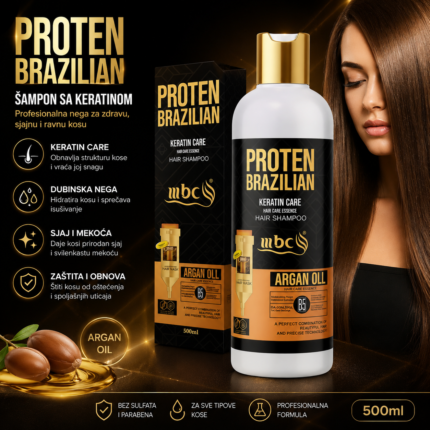 Proten Brazilian Šampon sa Keratinom – Nega za Glatku i Sjajnu Kosu