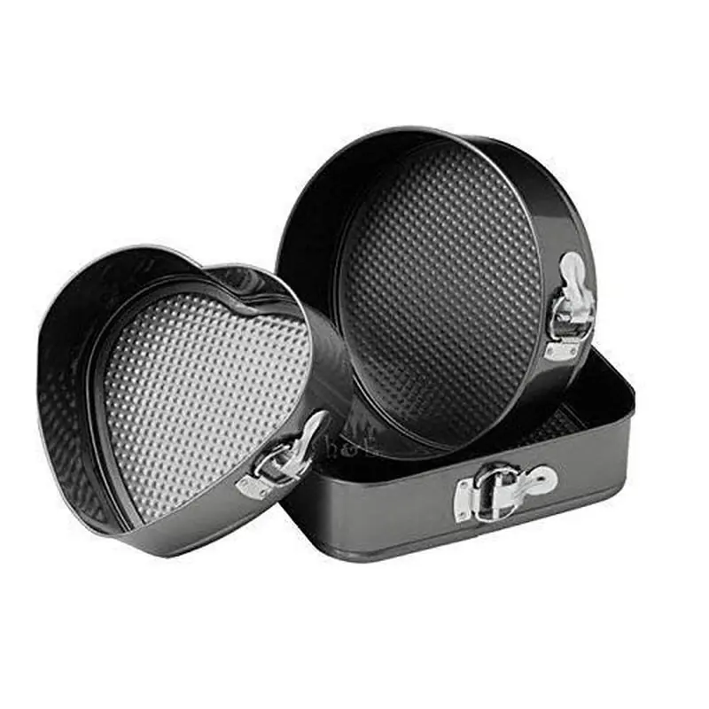 Set Kalupa za Torte – Krug, Kvadrat i Srce (3 Komada)