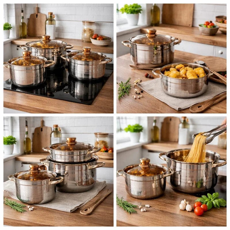 set lonaca inox set lonaca inox — prednja strana