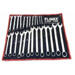 Set Viljuškasto-Okastih Ključeva FLINKE – 25 Komada, 6-32mm, CrV Čelik - prednja strana