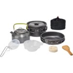 Aluminijumski Set za Kuvanje u Prirodi – 10 Delova sa Torbom - slika 5