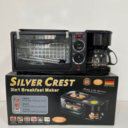 Silver Crest 3 u 1 Aparat za Doručak – Kafa, Rerna i Gril u Jednom