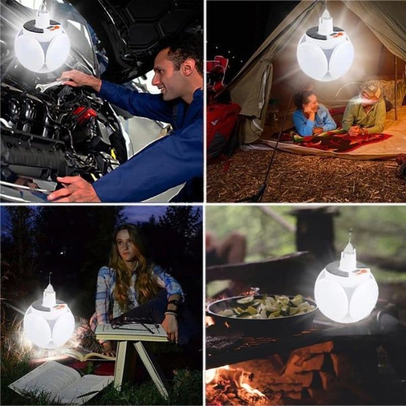 sklopiva solarna lampa sklopiva solarna lampa — u upotrebi