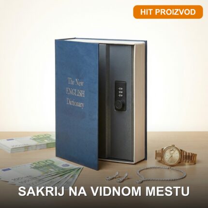 SecretBook™ – Skriveni sef u obliku knjige za novac, nakit i dokumente