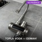 Slavina sa grejačem X320 INOX – Trenutno topla voda na sudoperi