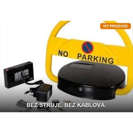 Solarna parking barijera sa daljinskim upravljačem i punjivom baterijom