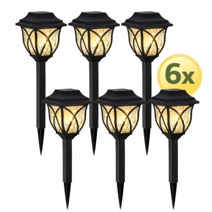 Solarne baštenske LED lampe za dvorište – set od 6 komada - slika 2