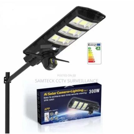 Solarni Ulični Reflektor 1000W sa PTZ 4G IP Kamerom – 2u1 Sistem