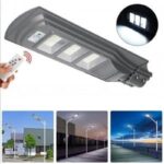 Solarni LED Reflektor Stubni 120W sa Daljinskim – Autonomno Osvetljenje - u upotrebi