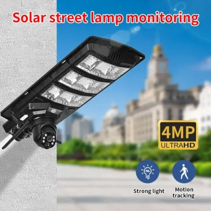 Solarni Ulični Reflektor 1000W sa PTZ Kamerom i WiFi/4G Nadzorom