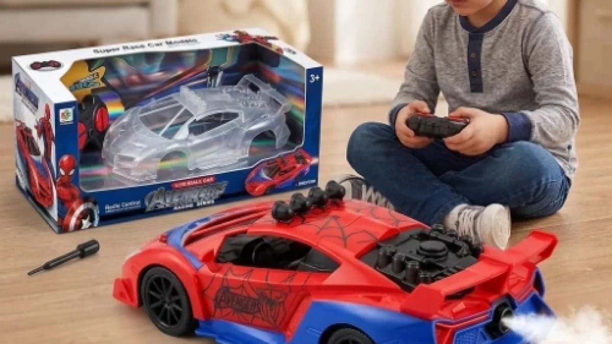 RC auto na daljinsko upravljanje za decu — u upotrebi