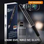 HD Špijunska Olovka sa Skrivenom Kamerom — Full HD 1080P + 32GB kartica - u upotrebi