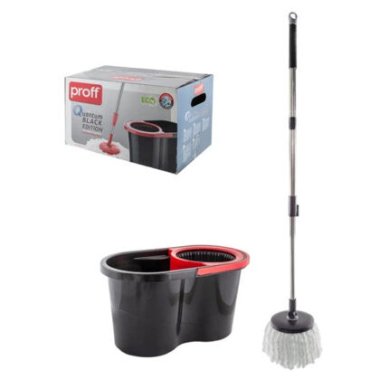 Spin Mop Džoger PROFF Black – Rotirajući Mop sa Ceđenjem
