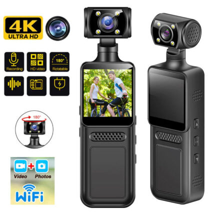 Sportska Kamera 4G Full HD sa Noćnim Vidom i Clip Dizajnom