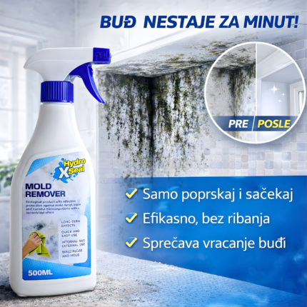 Sprej za Uklanjanje Buđi 500ml – Dubinsko Čišćenje i Zaštita