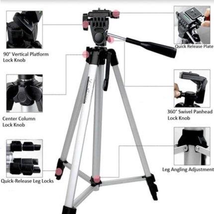 Stativ Tripod 330A 1.5m — Držač za Mobilni i Foto Aparat - slika 2