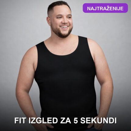 Stezna majica za ravan stomak za muškarce — veličine L i XL