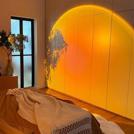 Sunset LED Lampa — Projektor Zalaska Sunca za Spavaću Sobu (USB) - slika 2